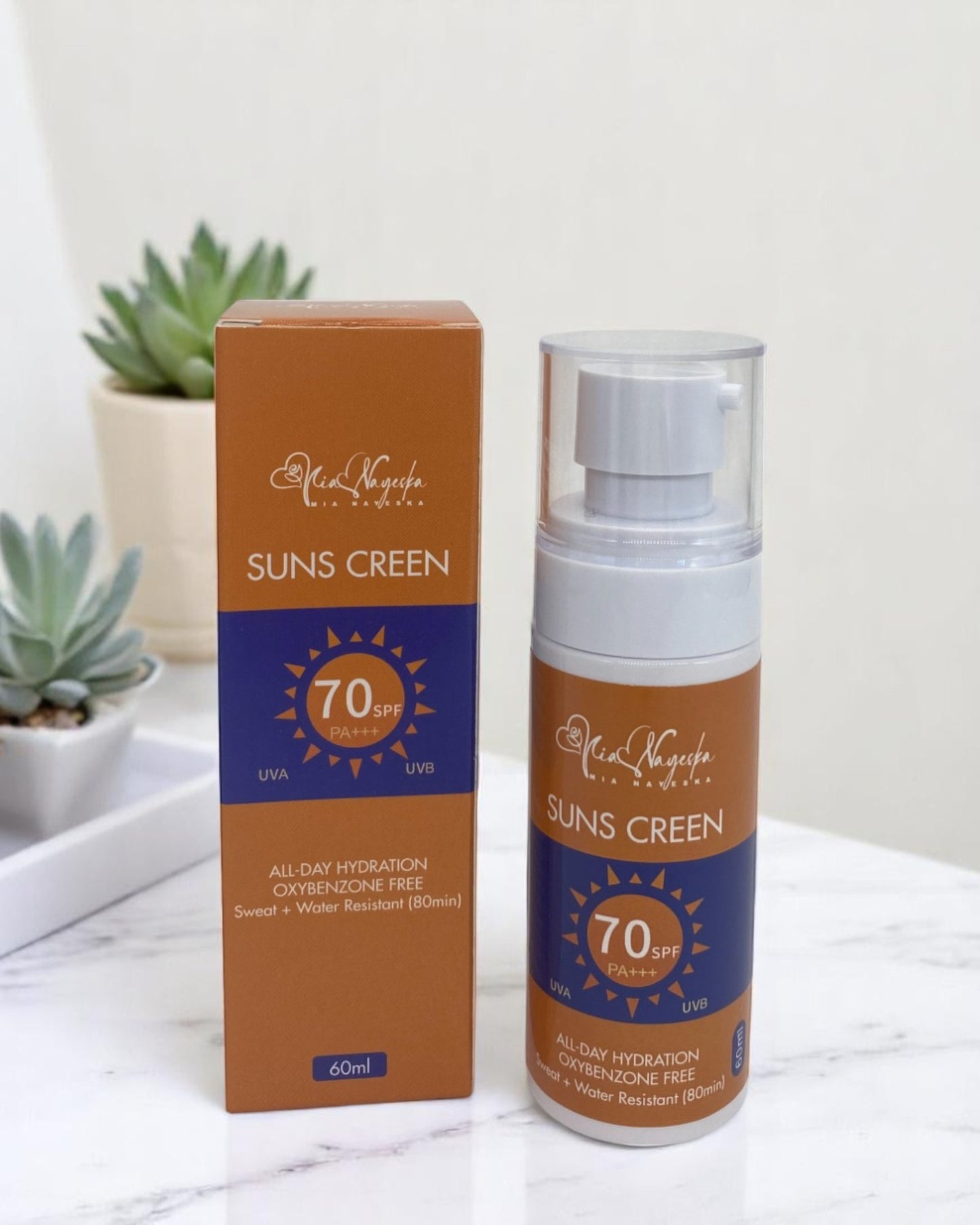 Sunscreen Cream – Moisturizing SPF 70 UV Sunblock