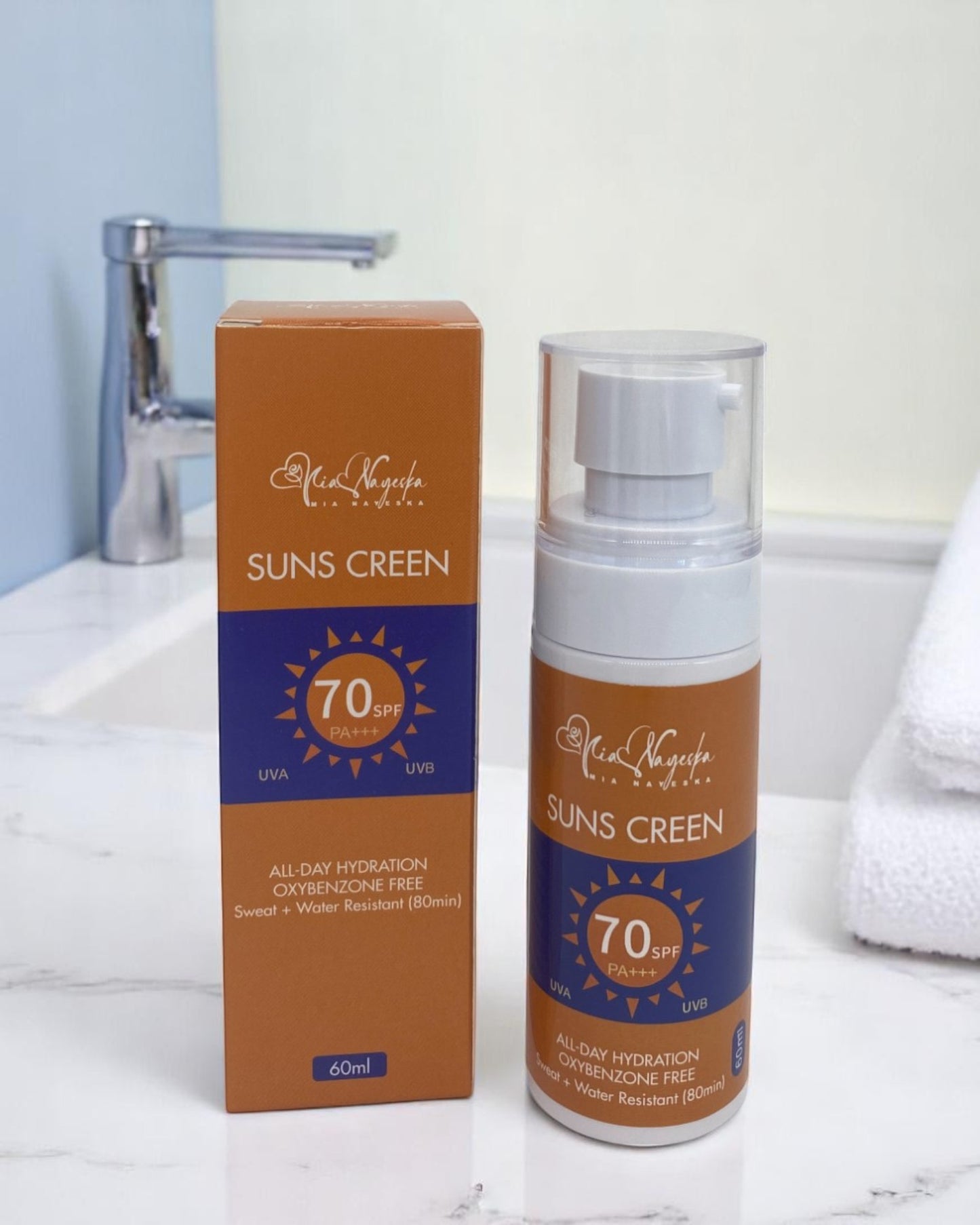 Sunscreen Cream – Moisturizing SPF 70 UV Sunblock