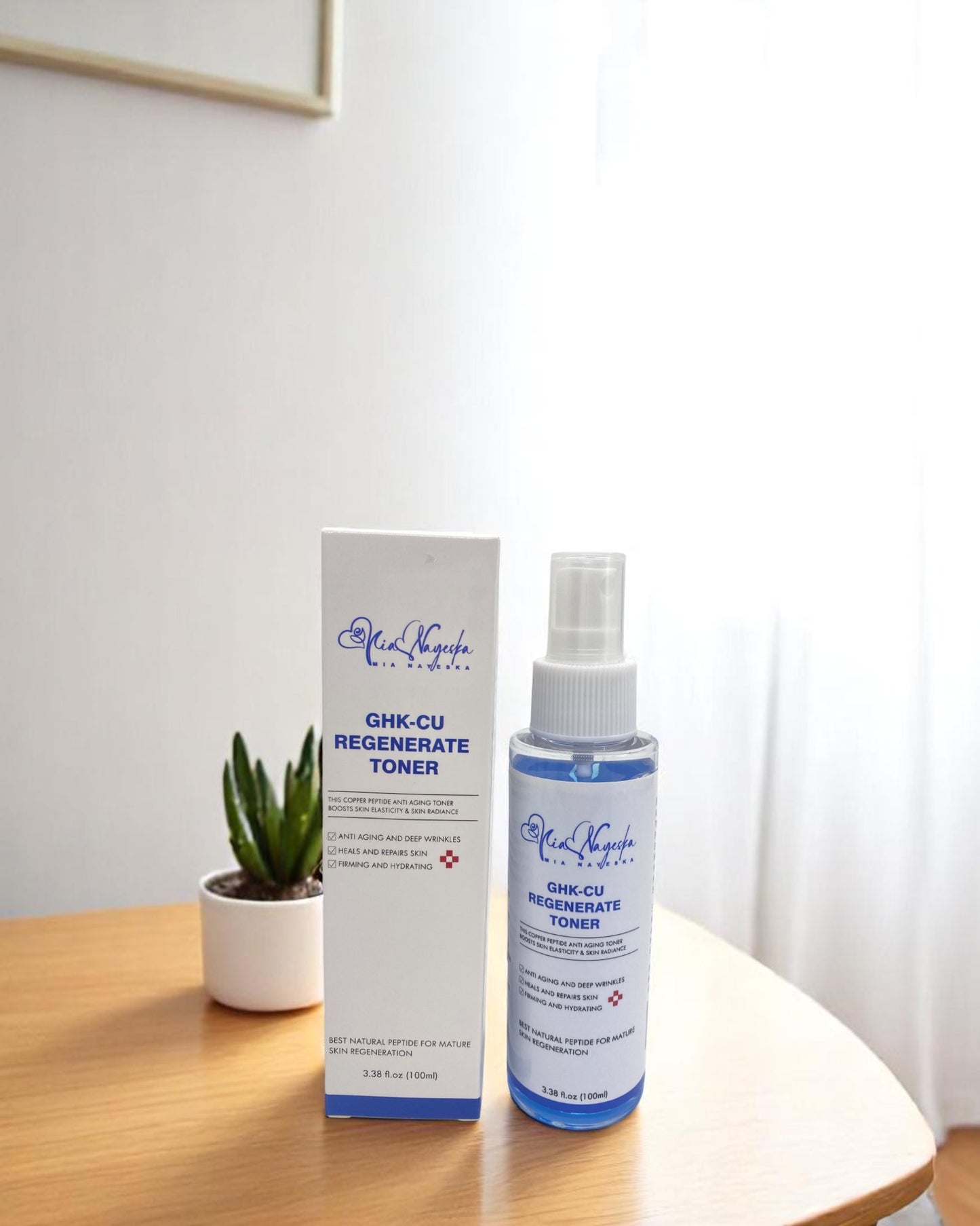 Blue Copper Peptide Toner – Hydrating & Skin Renewal Formula