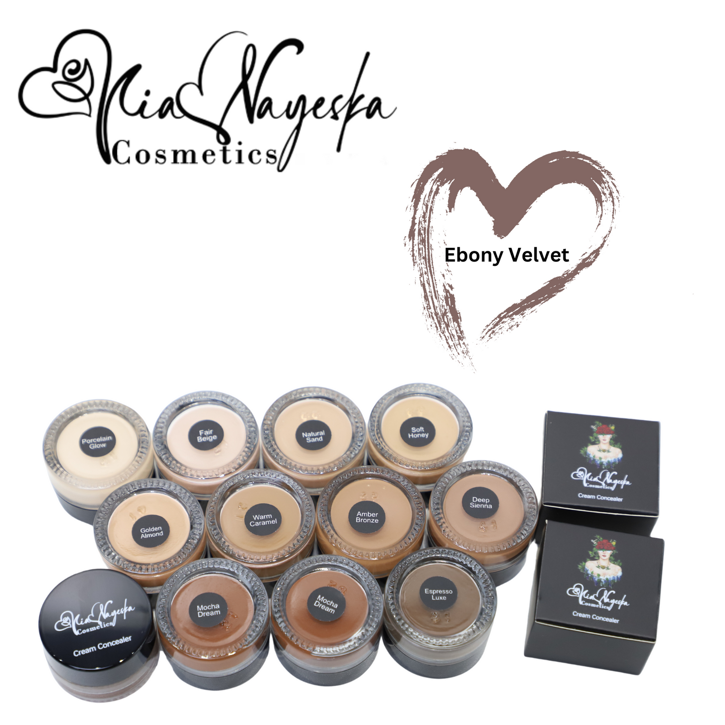 Flawless Coverage: Mia Nayeska Cream Concealer – Smooth, Radiant Finish