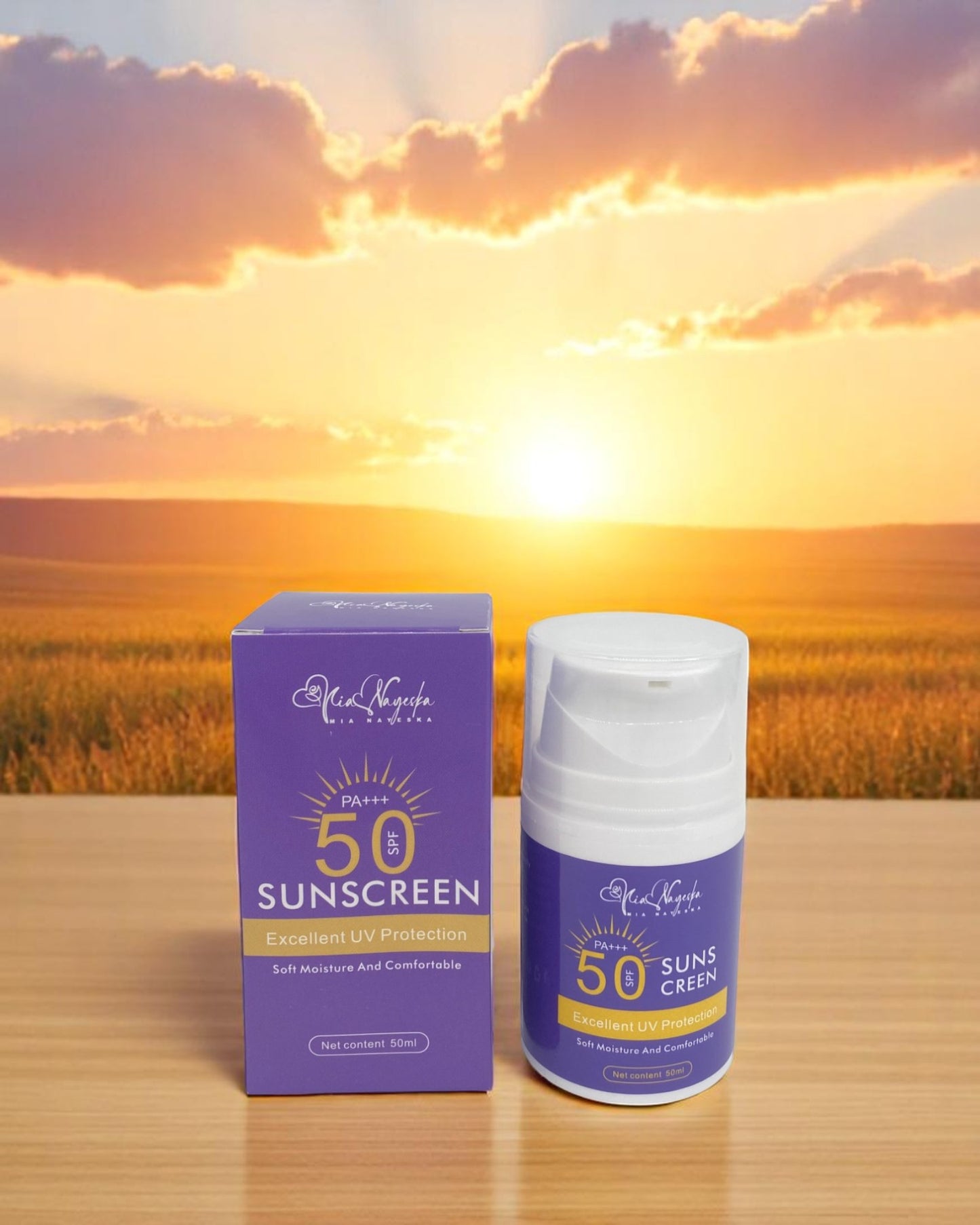 Sunscreen Cream – Moisturizing SPF 50 UV Sunblock