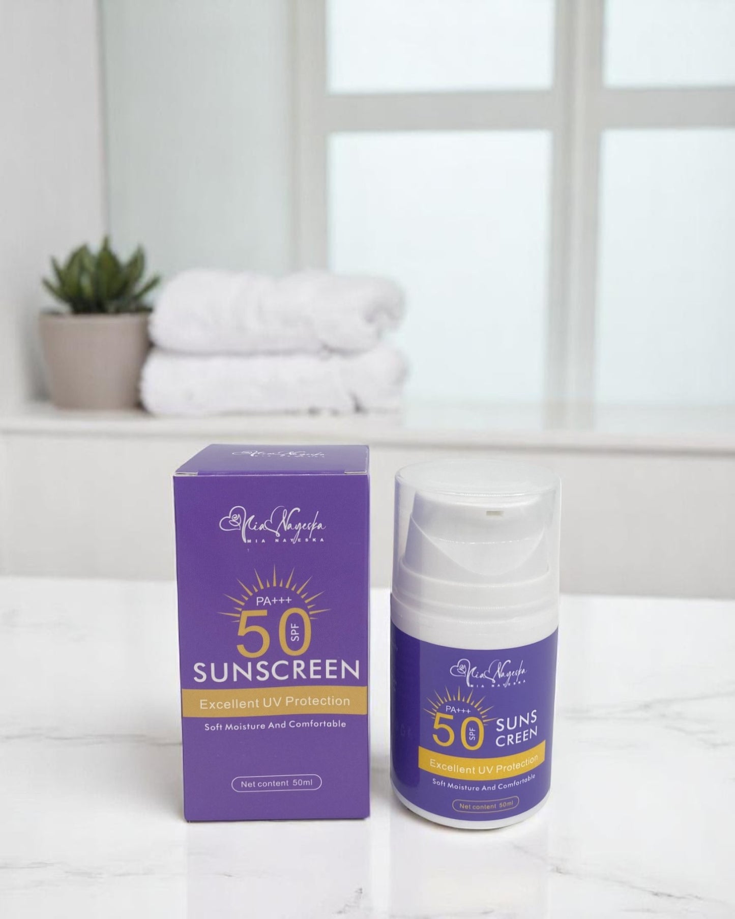 Sunscreen Cream – Moisturizing SPF 50 UV Sunblock