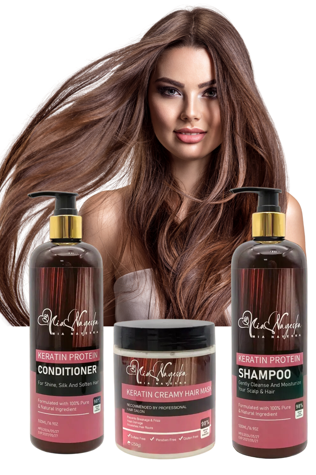 Pure Keratin Bliss: Shampoo for Smooth, Shiny & Revitalized Hair