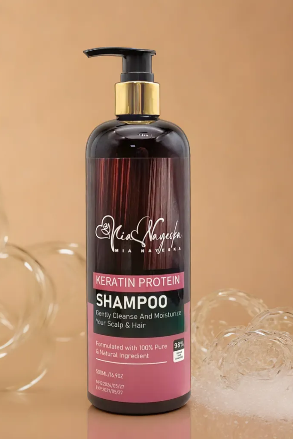 Pure Keratin Bliss: Shampoo for Smooth, Shiny & Revitalized Hair
