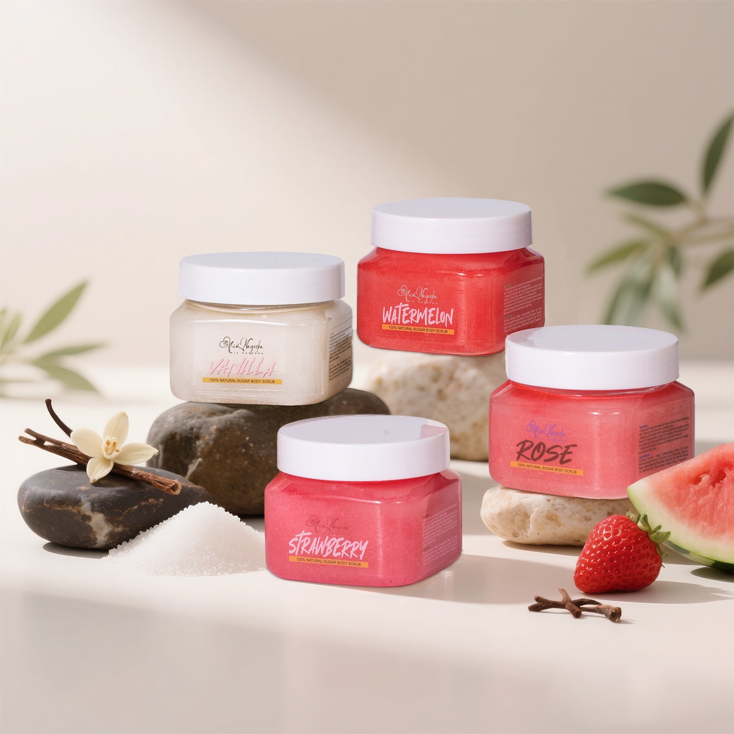 Sugar Body Exfoliating Organic Scrub Foaming Vegan Natural