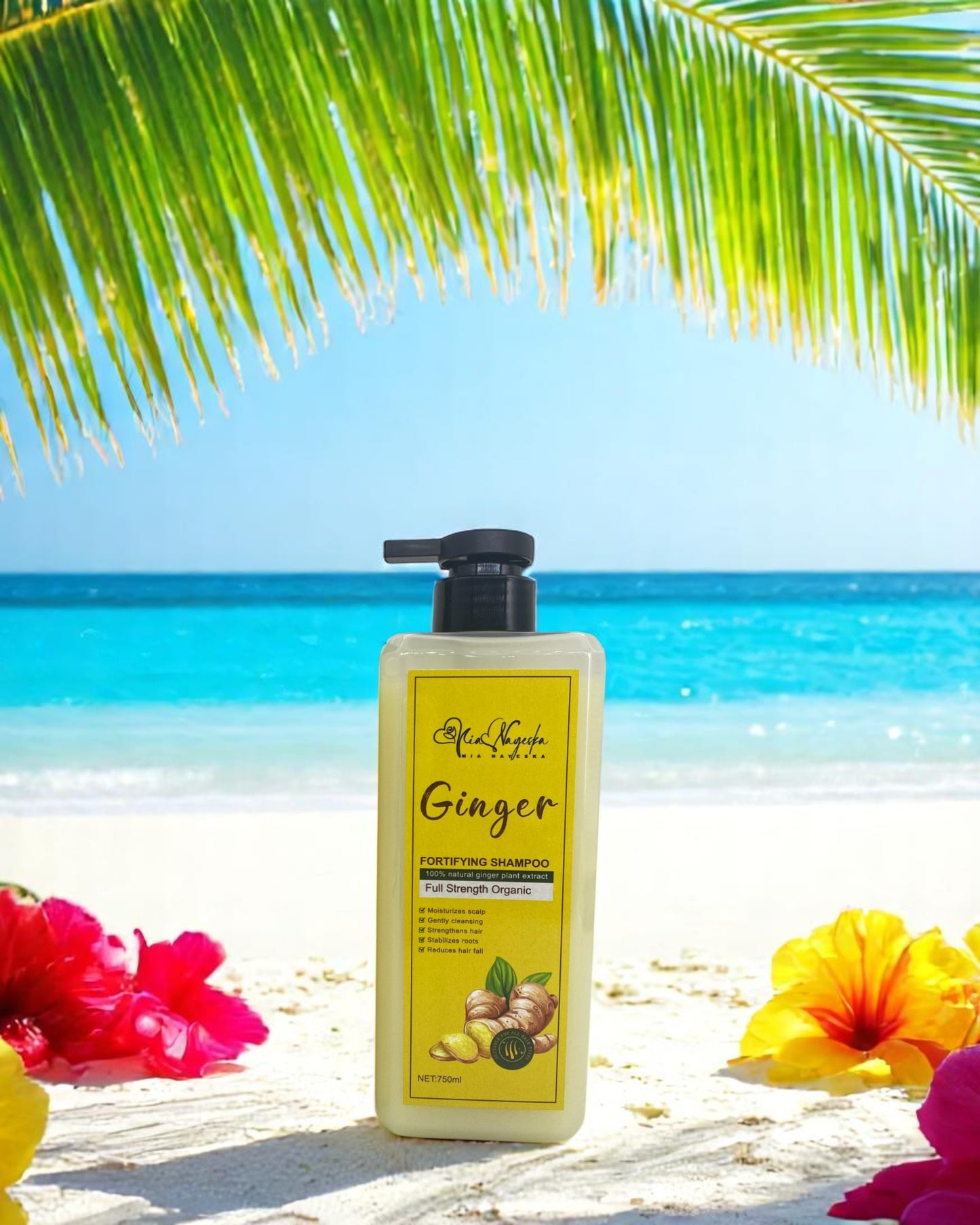 Ginger Shampoo – Organic Hair Growth & Anti-Hair Loss