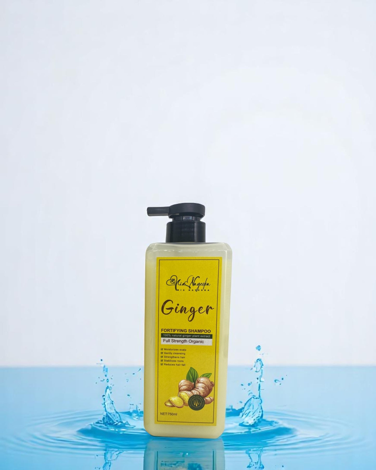 Ginger Shampoo – Organic Hair Growth & Anti-Hair Loss