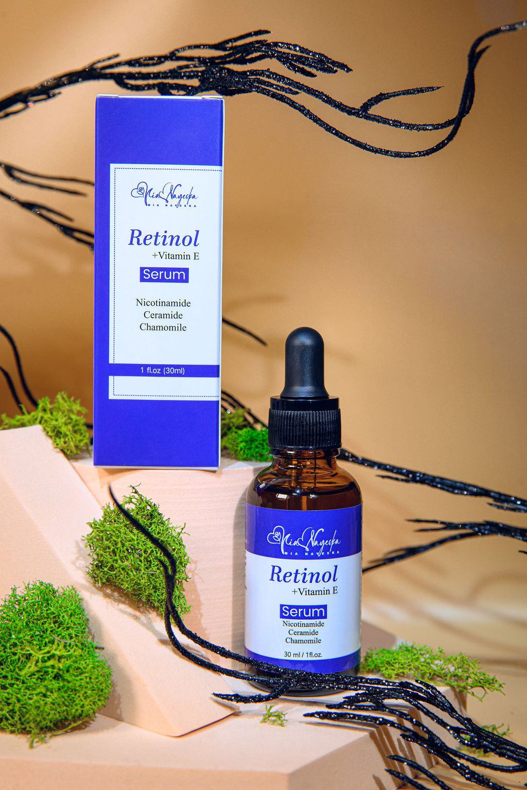 Luminous Revival: Retinol + Vitamin E Serum 30ml for Smooth, Hydrated, Youthful Skin