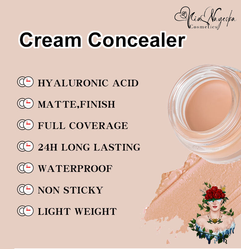 Flawless Coverage: Mia Nayeska Cream Concealer for a Smooth, Radiant Finish