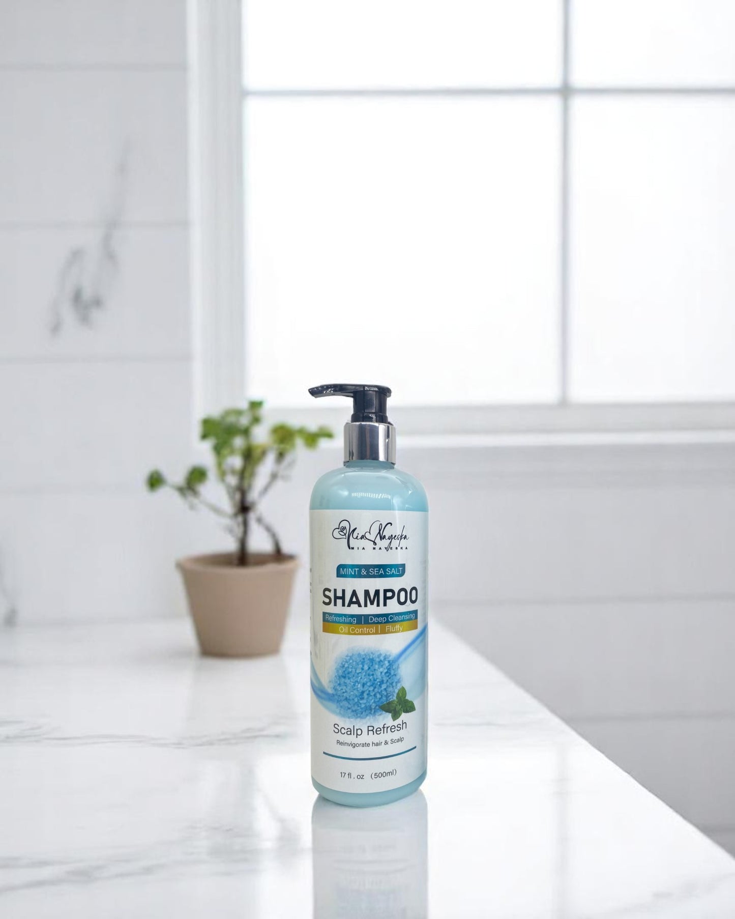 Sea Salt Mint Shampoo – Deep Cleansing & Hair Treatment