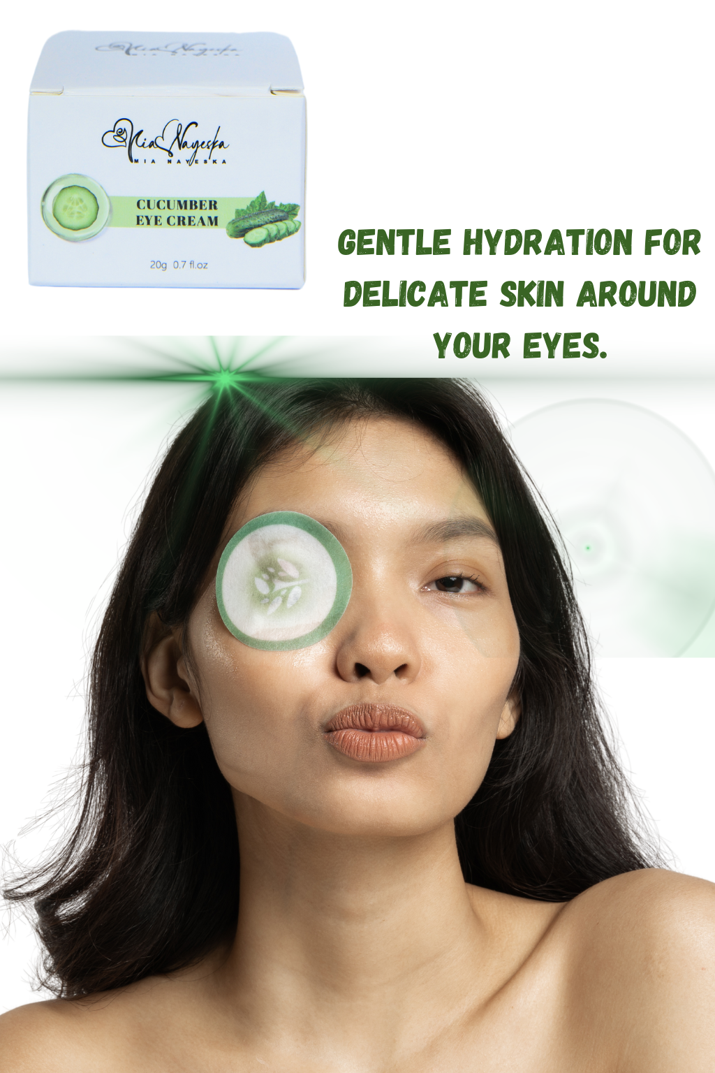 Bright Eyes: Cucumber Eye Cream 20g for a Refreshed, Youthful Look