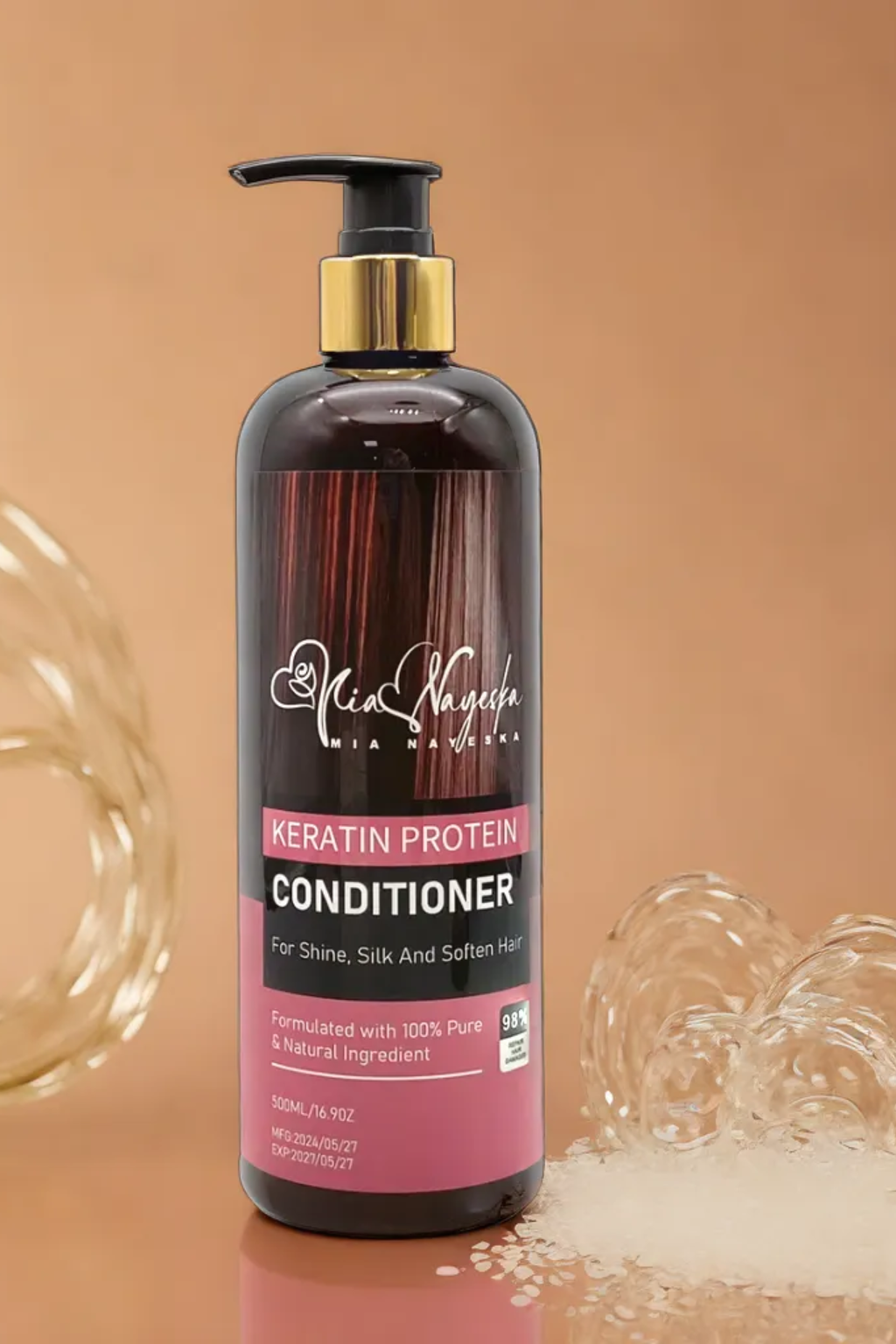 Pure Keratin Bliss: Conditioner 500ml for Silky, Smooth, Revitalized Hair