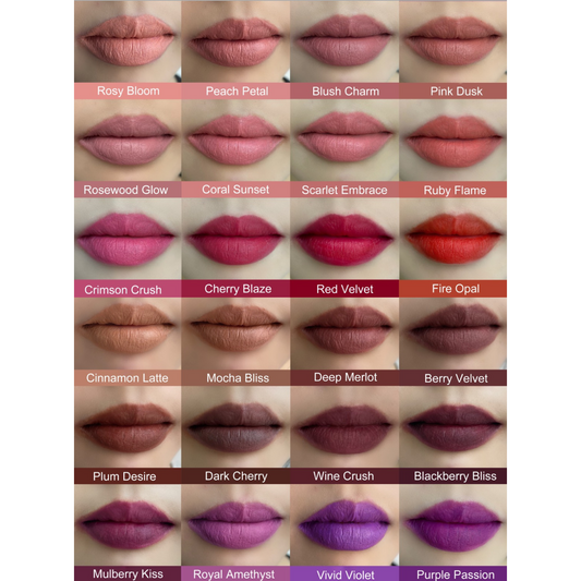 Velvet Touch: Matte Vegan Lipstick – Bold Color, Luxurious Comfort